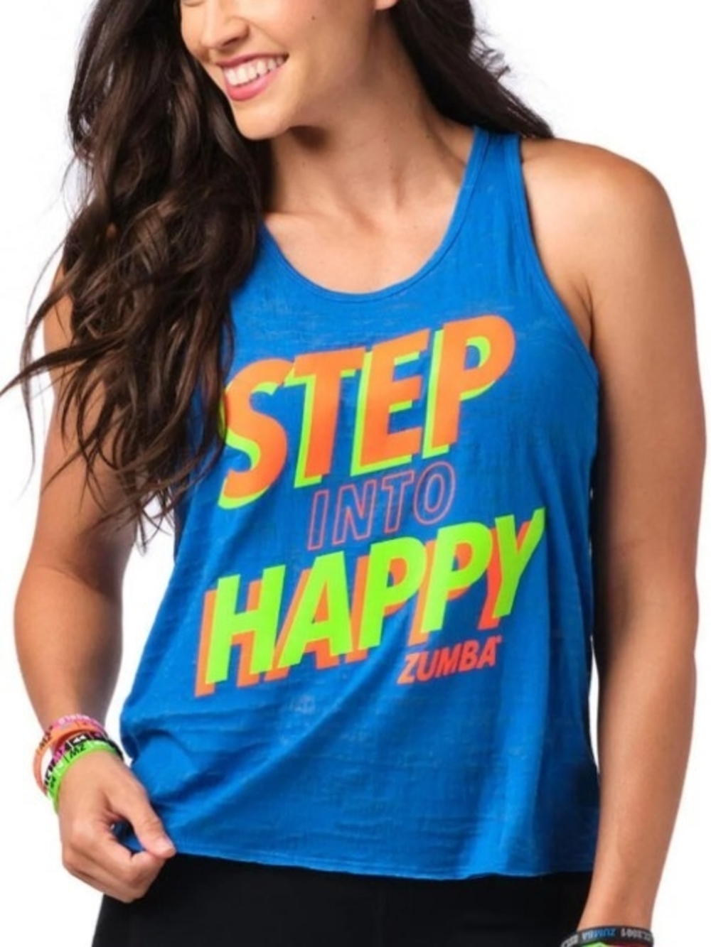Zumba Fitness Blue Graphic 'Zumba Wear' Logo Tank